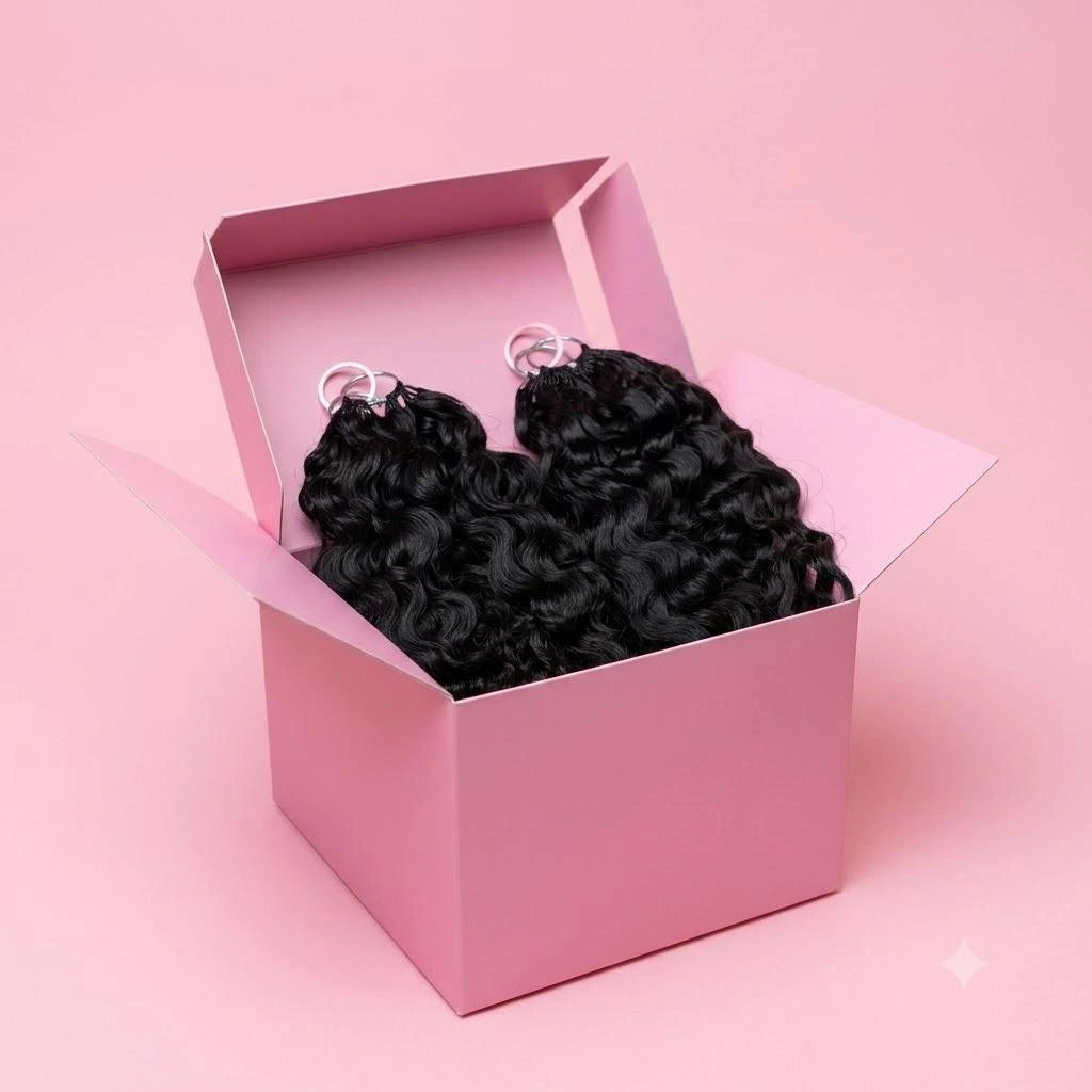 Boîte Bundles sur fond rose